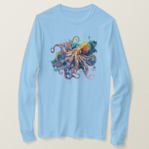 Watercolor Octopus  T-Shirt