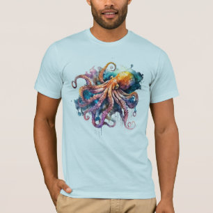 Watercolor Octopus  T-Shirt