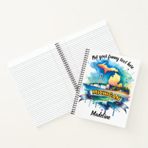 Watercolor of Michigan's beauty Notebook