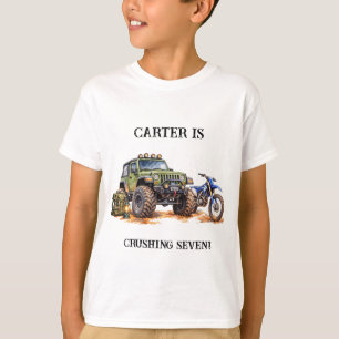 Watercolor Off-Road Adventure Gear Kids T-Shirt