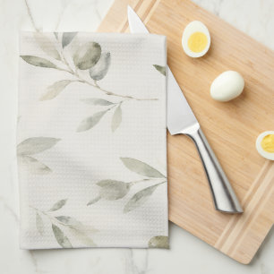 Watercolor Olive Branch Kitchen Towel