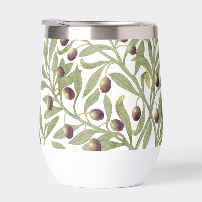 Watercolor Olive Branch Sage Green Botanical (Right)