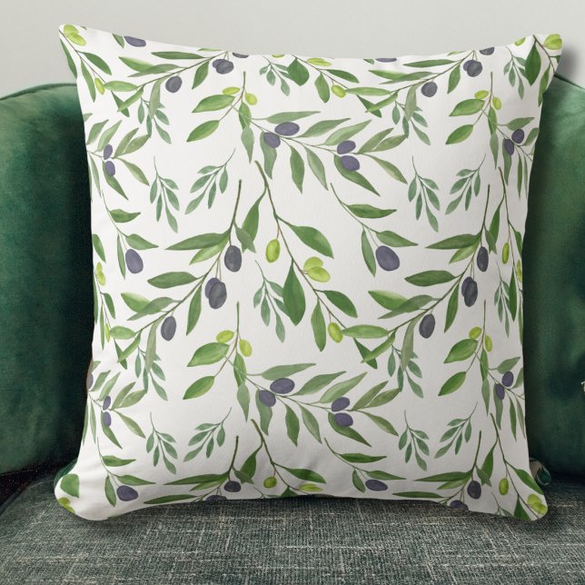 Watercolor Olive  Cushion (Creator Uploaded)