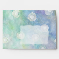 Watercolor on Fancy Rice Paper Envelope