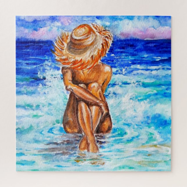 Watercolor - On The Shore - Jigsaw Puzzle (Vertical)