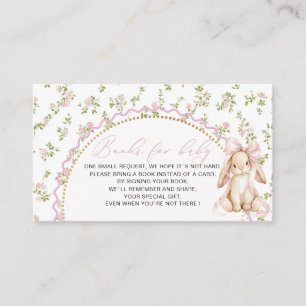  Watercolor one bunny grandmillenial baby shower b Enclosure Card