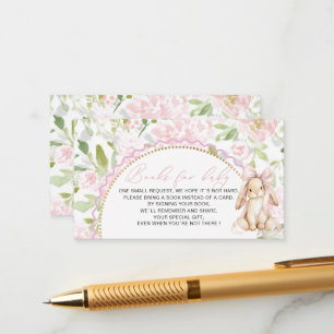 Watercolor one bunny grandmillenial baby shower b Enclosure Card