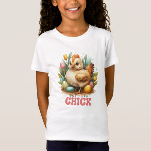 Watercolor one cute chick Easter eggs  T-Shirt