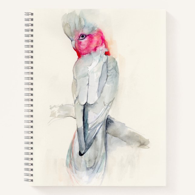 Watercolor Opera Cockatoo Notebook (Front)