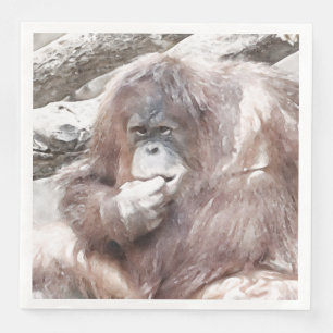 Watercolor Orang 2 Napkin