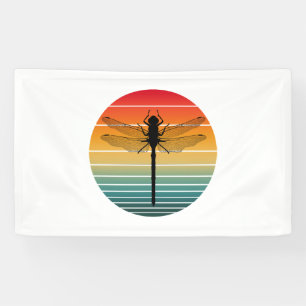 Watercolor Orange Dragonfly Yellow Dragon Fly Banner