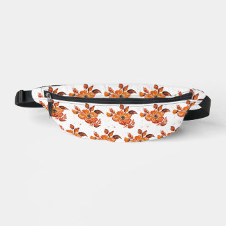 Watercolor orange flower  bum bags