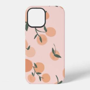 Watercolor orange fruits seamless pattern iPhone 12 case