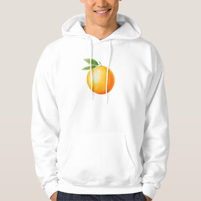 Watercolor Orange Hoodie (Front)