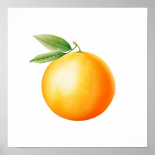 Watercolor Orange Poster
