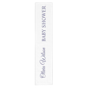 Watercolor Orca Whale Baby Shower Short Table Runner