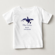 Watercolor Orca Whale Baby Shower