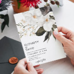 Watercolor Orchid Elegant Simple Minimal Wedding  Invitation<br><div class="desc">Watercolor Orchid Elegant Simple Minimal Wedding</div>