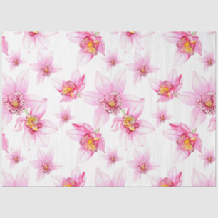 Watercolor Orchids Design 15 Tissue Paper
