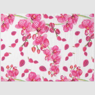 Watercolor Orchids Design 23 Tissue Paper