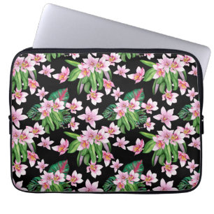 Watercolor Orchids Design 27  Laptop Sleeve