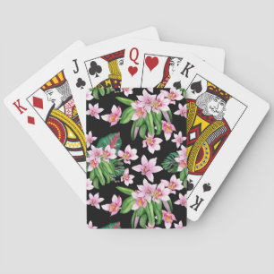 Watercolor Orchids Design 27 Playing Cards
