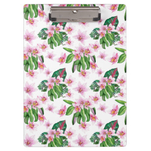 Watercolor Orchids Design 30   Clipboard