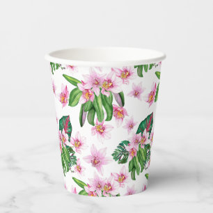 Watercolor Orchids Design 30  Paper Cups