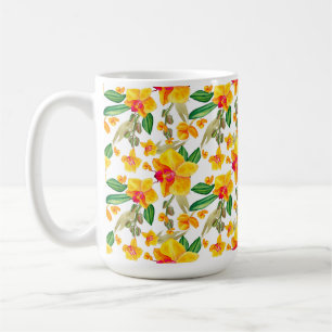 Watercolor Orchids Design 9 Coffee Mug