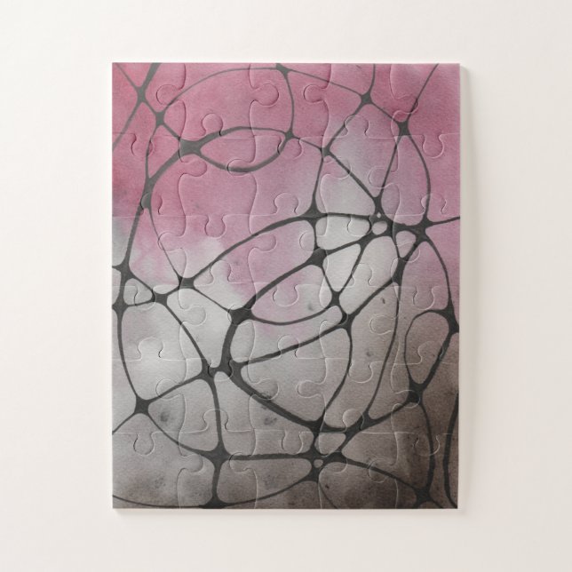 Watercolor Original Neurography Art Puzzle  (Vertical)