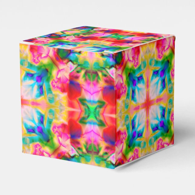 Watercolor ornament favour box (Front Side)