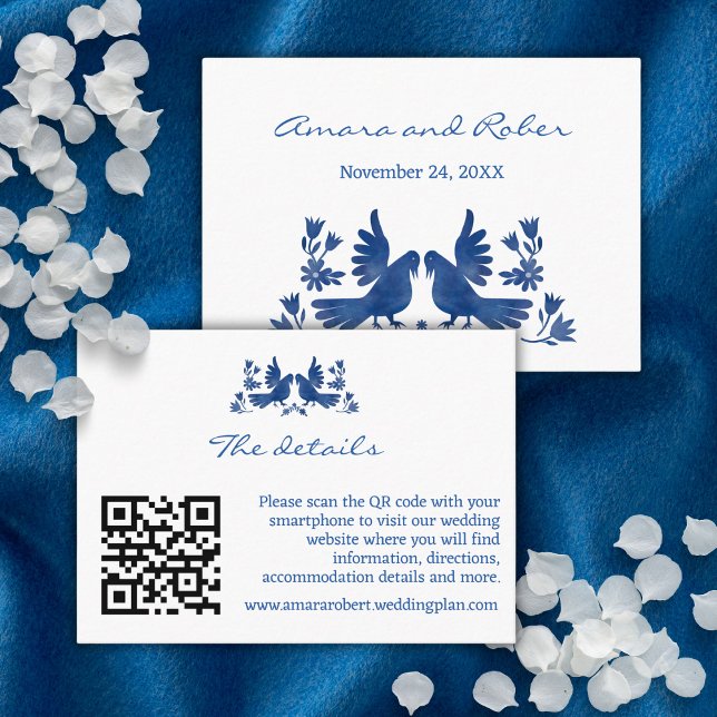 WATERCOLOR OTOMI BIRDS ENCLOSURE CARD (Creator Uploaded)