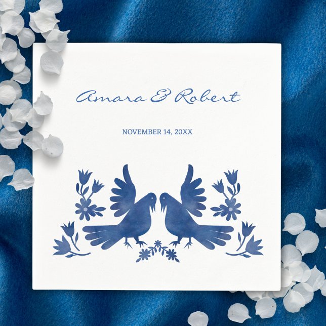 Watercolor Otomi birds Napkin (Creator Uploaded)