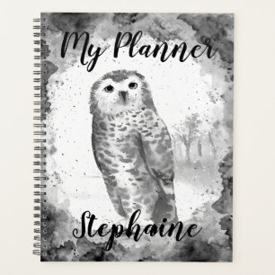 Watercolor Owl Planner