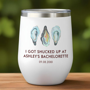 Watercolor Oyster Coastal Seaside Bachelorette