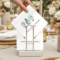 Watercolor Oyster Coastal Seaside Bridal Shower