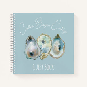 Watercolor Oyster Guest Book