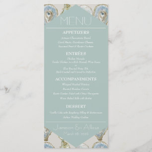 Watercolor Oyster Menu