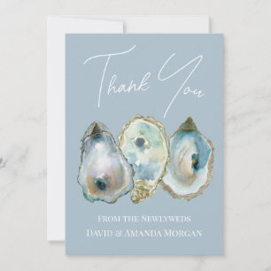 Watercolor Oyster Thank You Card