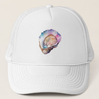 Watercolor Oyster Trucker Hat