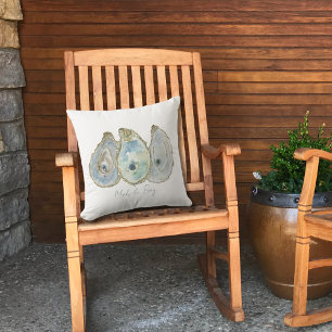 Watercolor Oysters Cushion
