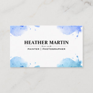 Watercolor Paint   Creative Artistic Business Card