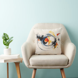 Watercolor Paint Doodle Cushion