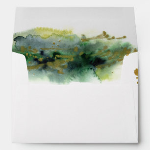Watercolor Painted Envelope