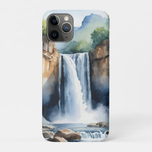 Watercolor painted waterfall Case-Mate iPhone case