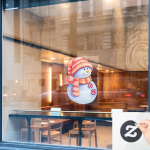 Watercolor Painted Winter Snowman Business