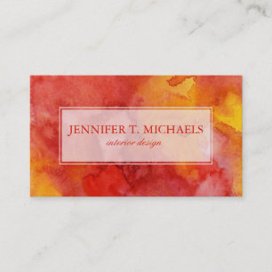 Watercolor painting background. business card