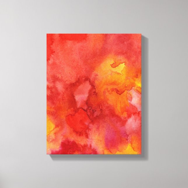 Watercolor painting background. canvas print (Front)