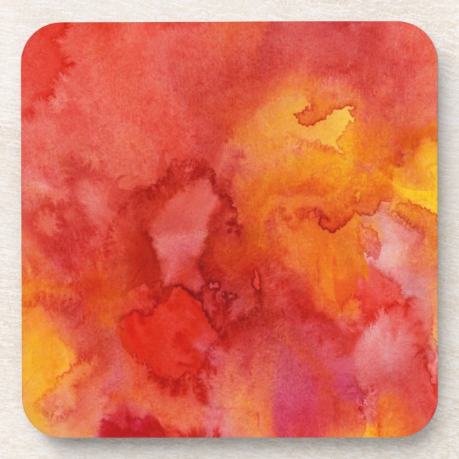 Watercolor painting background. coaster (Front)