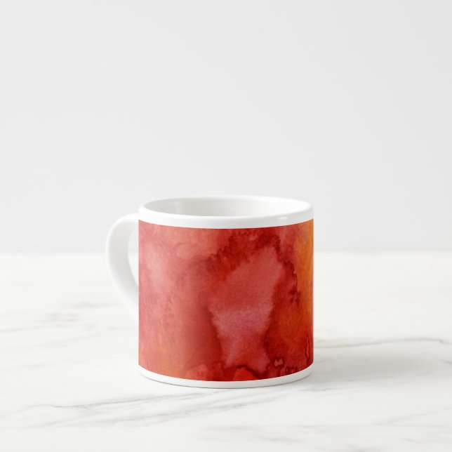 Watercolor painting background. espresso cup (Front Left)